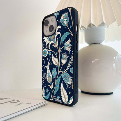 Autumn Floral Tapestry Glass Case