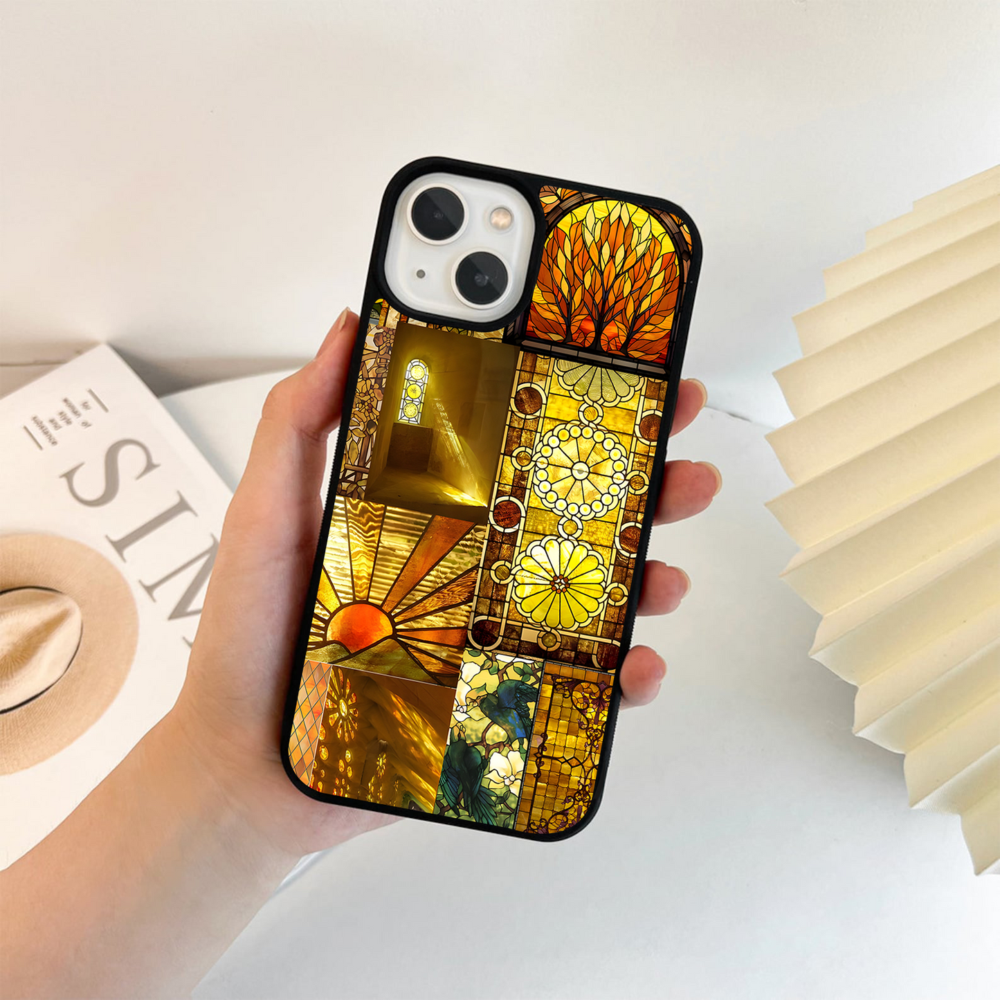 Amber Glass Glow Glass Case