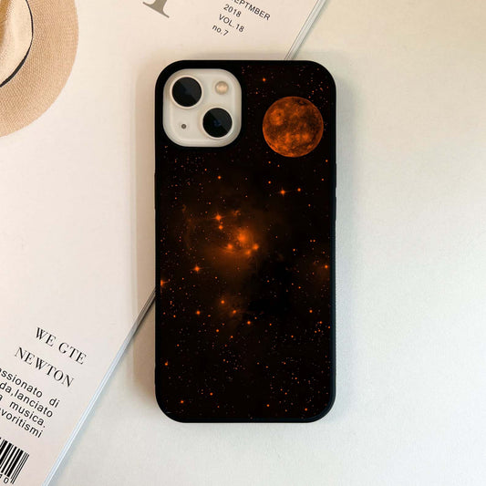 Amber Moon Sky Glass Case
