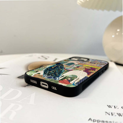 Old Mughal Art Glass Case