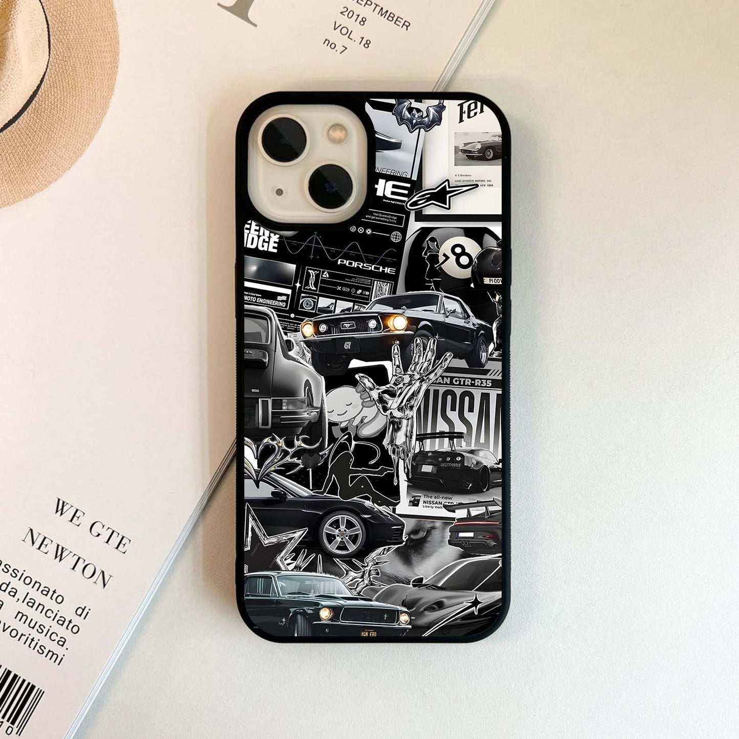 Aesthetic Dark Love Glass Case