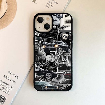 Aesthetic Dark Love Glass Case