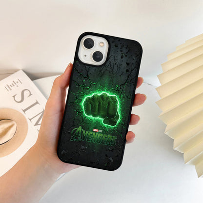 Avengers Green Power Fist Glass Case