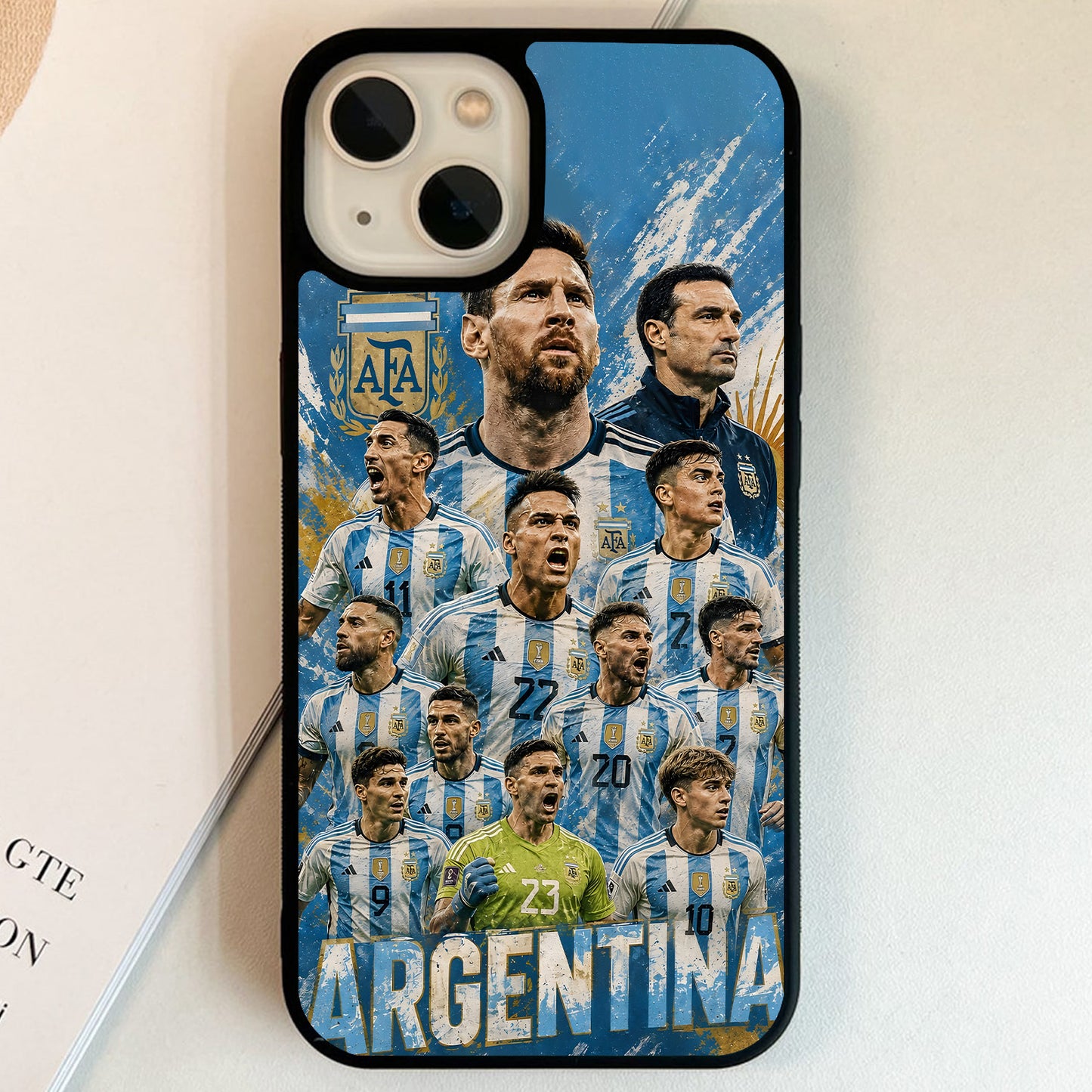 Argentina Football Legends Squad Glass Case