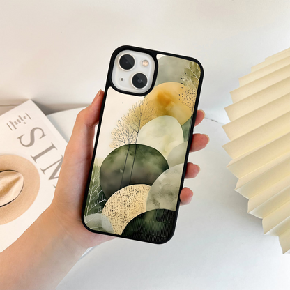 Abstract Forest Shapes Glass Case