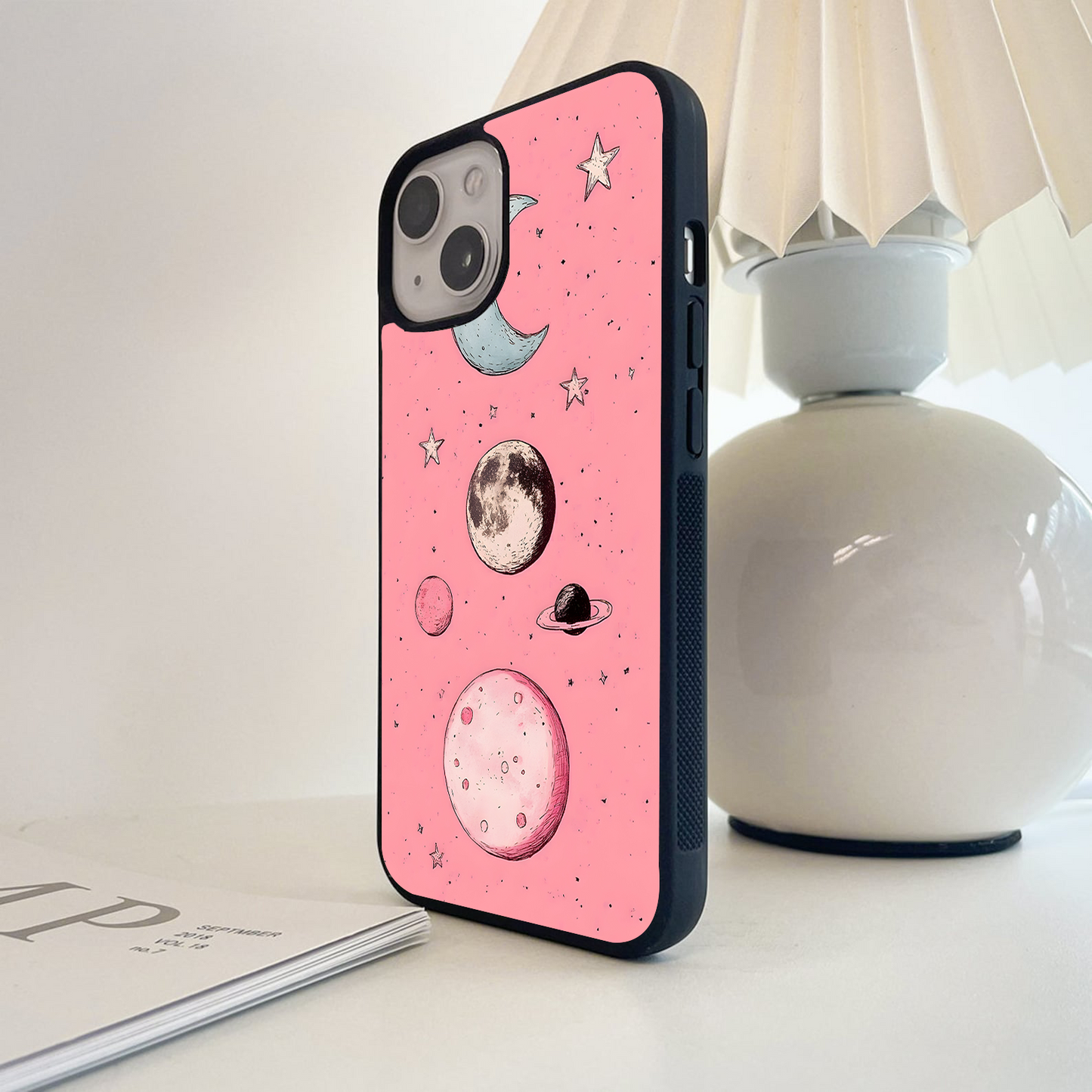 Blinking Moon Glass Case