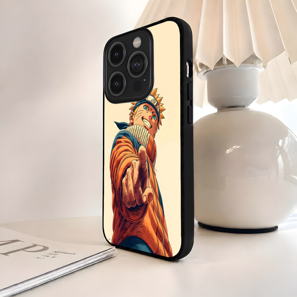 Naruto Bold Attitude Glass Case