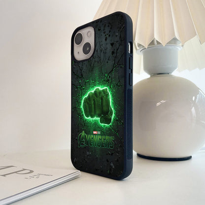Avengers Green Power Fist Glass Case