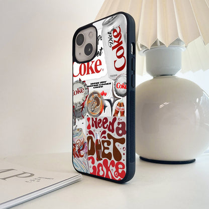 Diet Coke Blood Type Glass Case