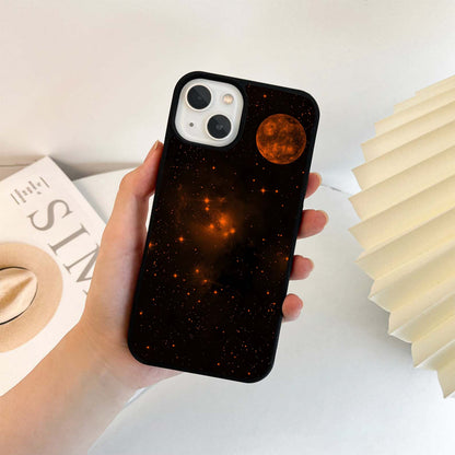 Amber Moon Sky Glass Case