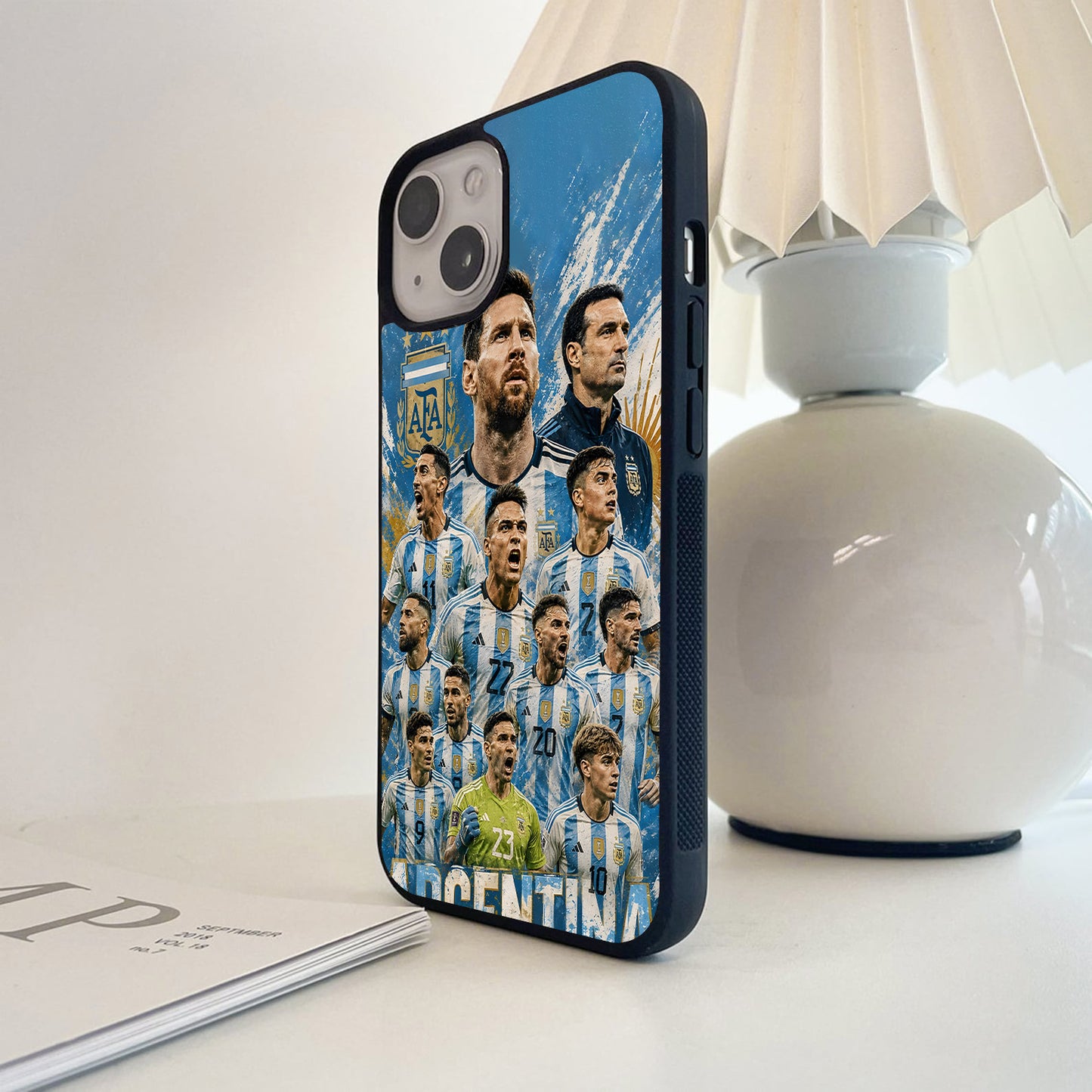 Argentina Football Legends Squad Glass Case