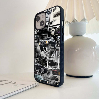 Aesthetic Dark Love Glass Case