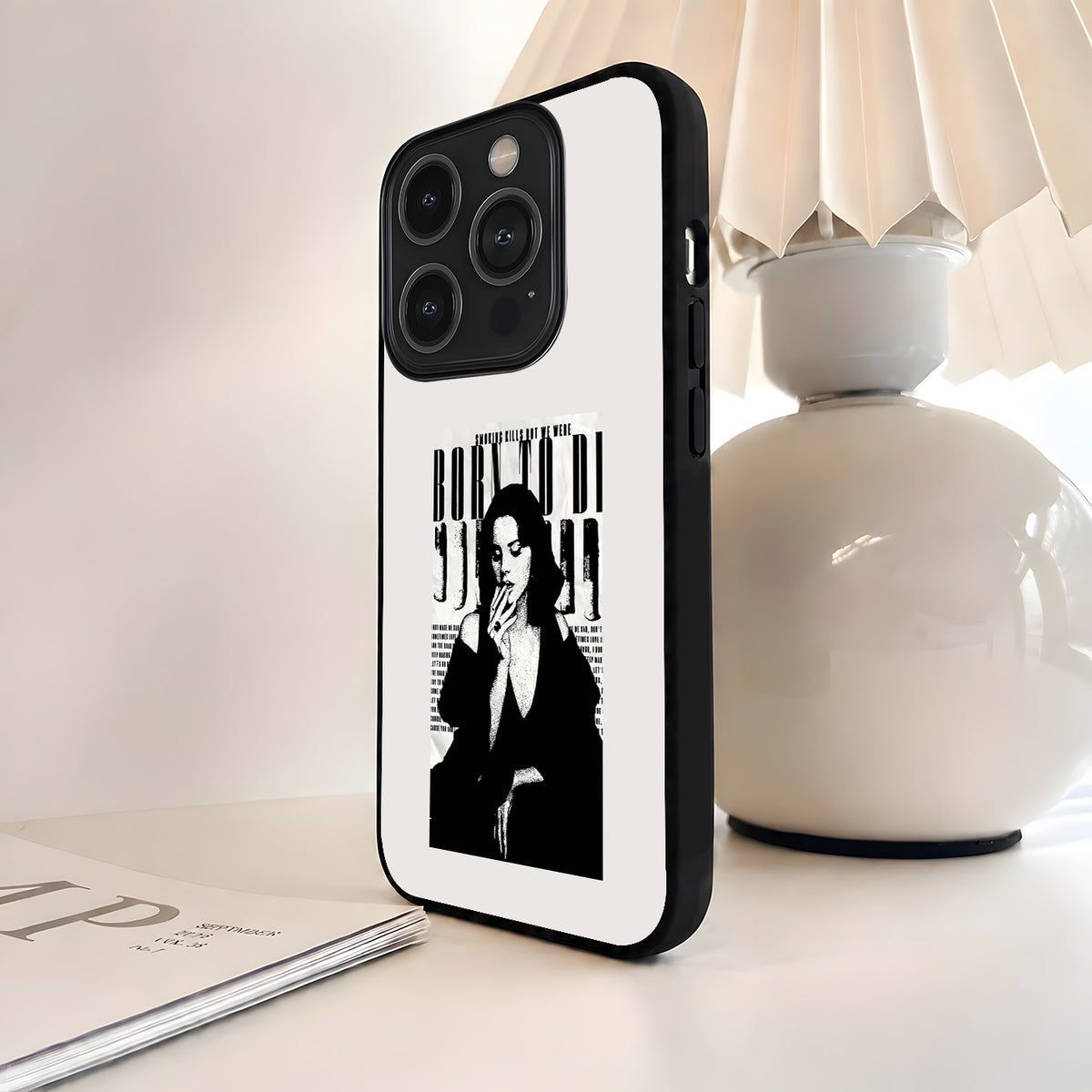 Midnight Muse Poster Glass Case