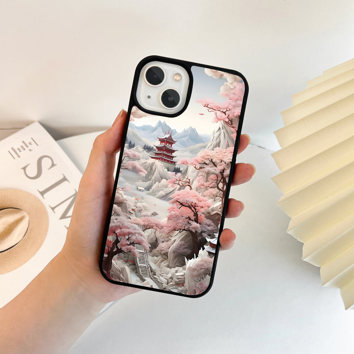 Blossoming Sakura Path  Glass Case