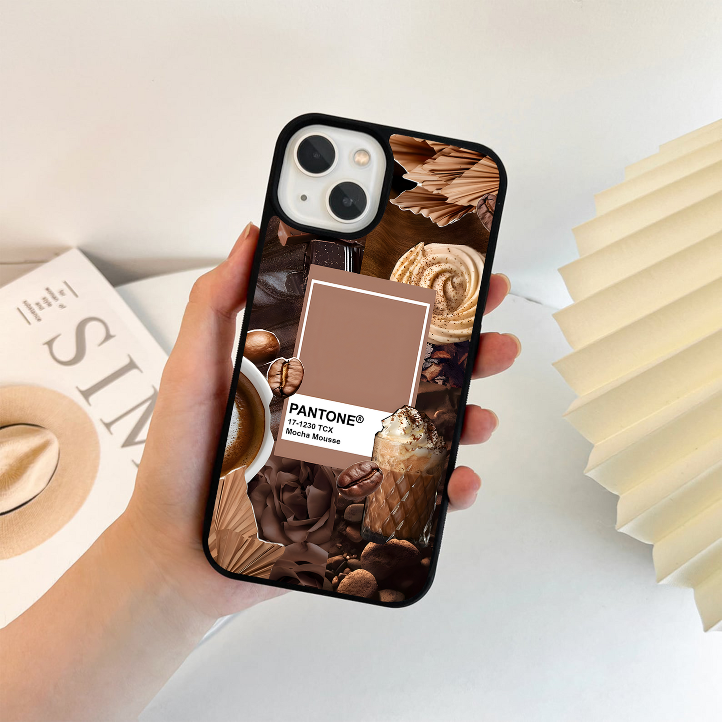Pantone Mocha Mousse Glass Case