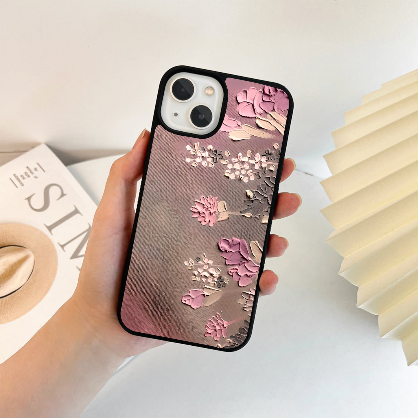 Rosy Tactile Whispers Glass Case