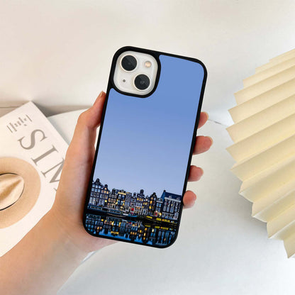 Amsterdam Night Glass Case