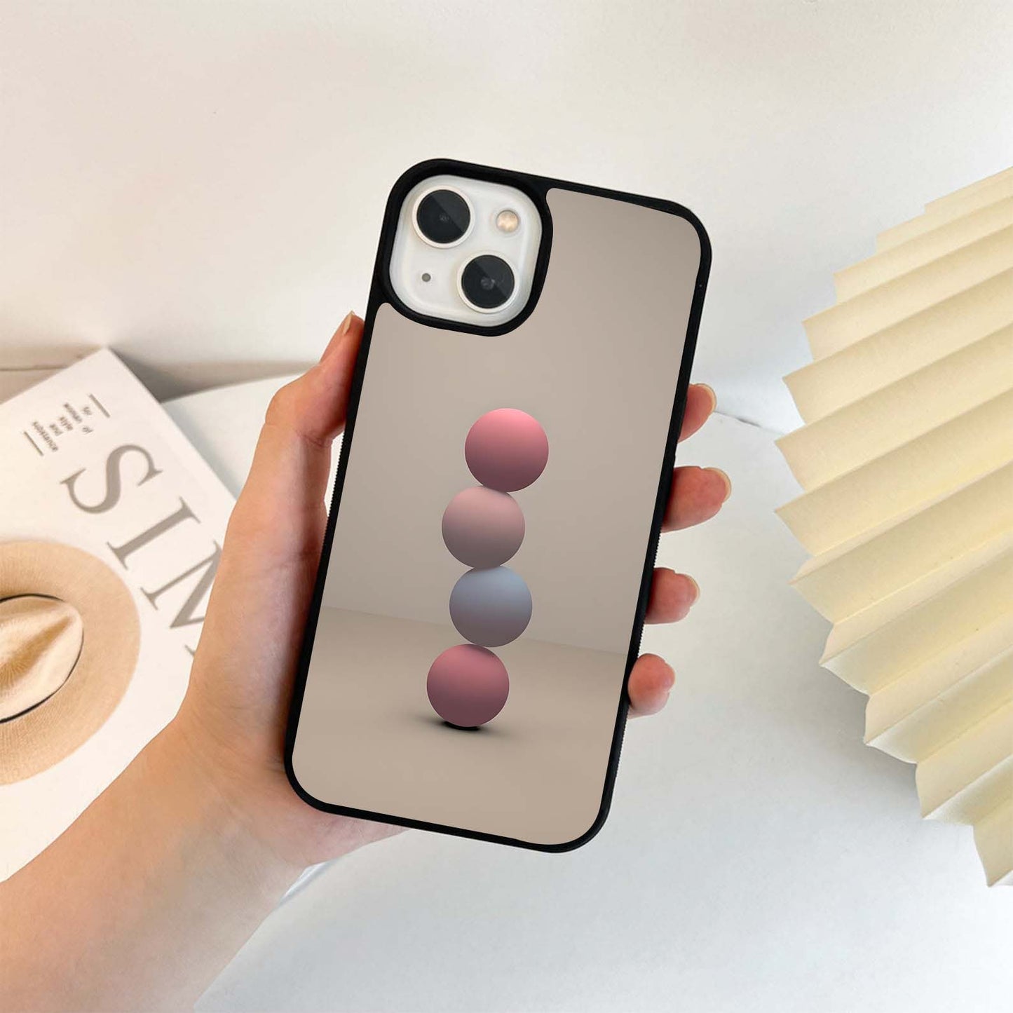 Coloured Balls Glass Case