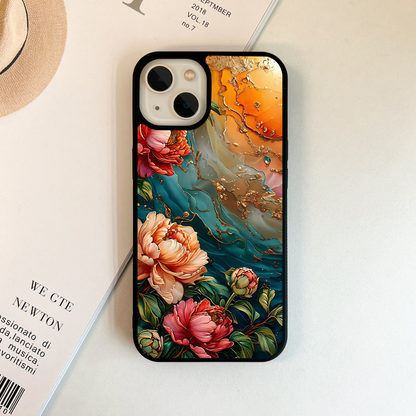 Sunset Garden Bloom Glass Case