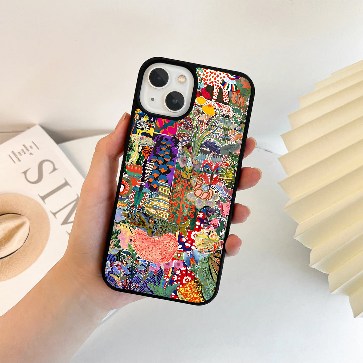 Vivid Jungle Paradise Glass Case