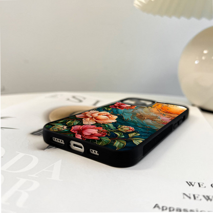 Sunset Garden Bloom Glass Case