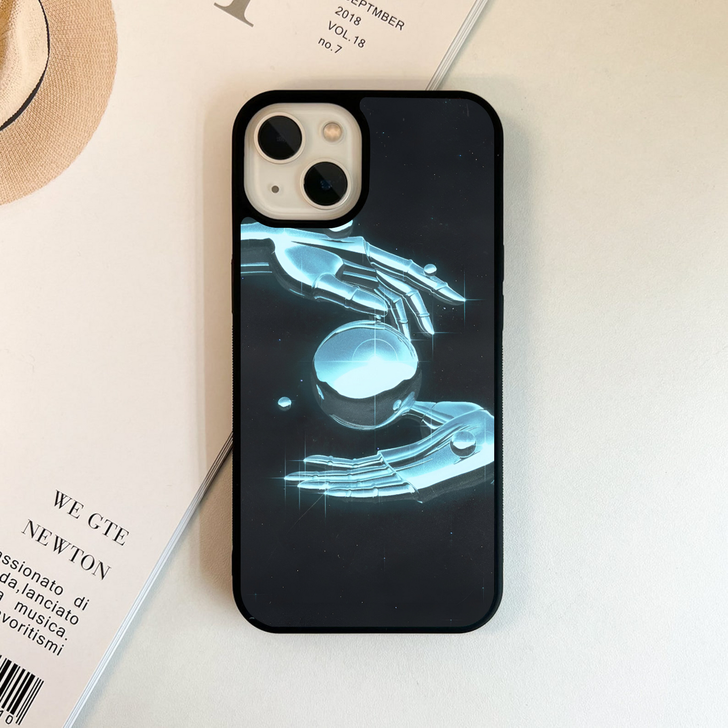 Galactic Crystal Hands Glass Case