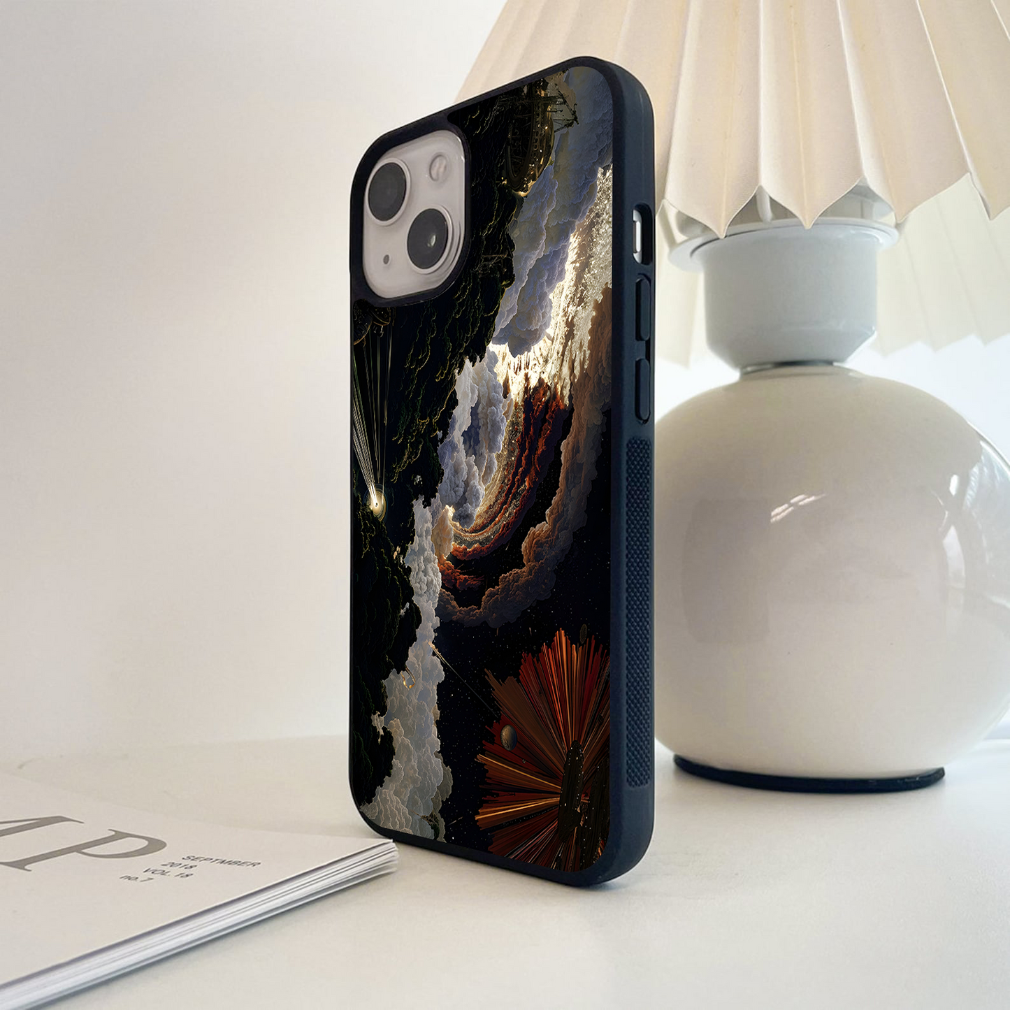 Voyage Through Cosmos Glass Case