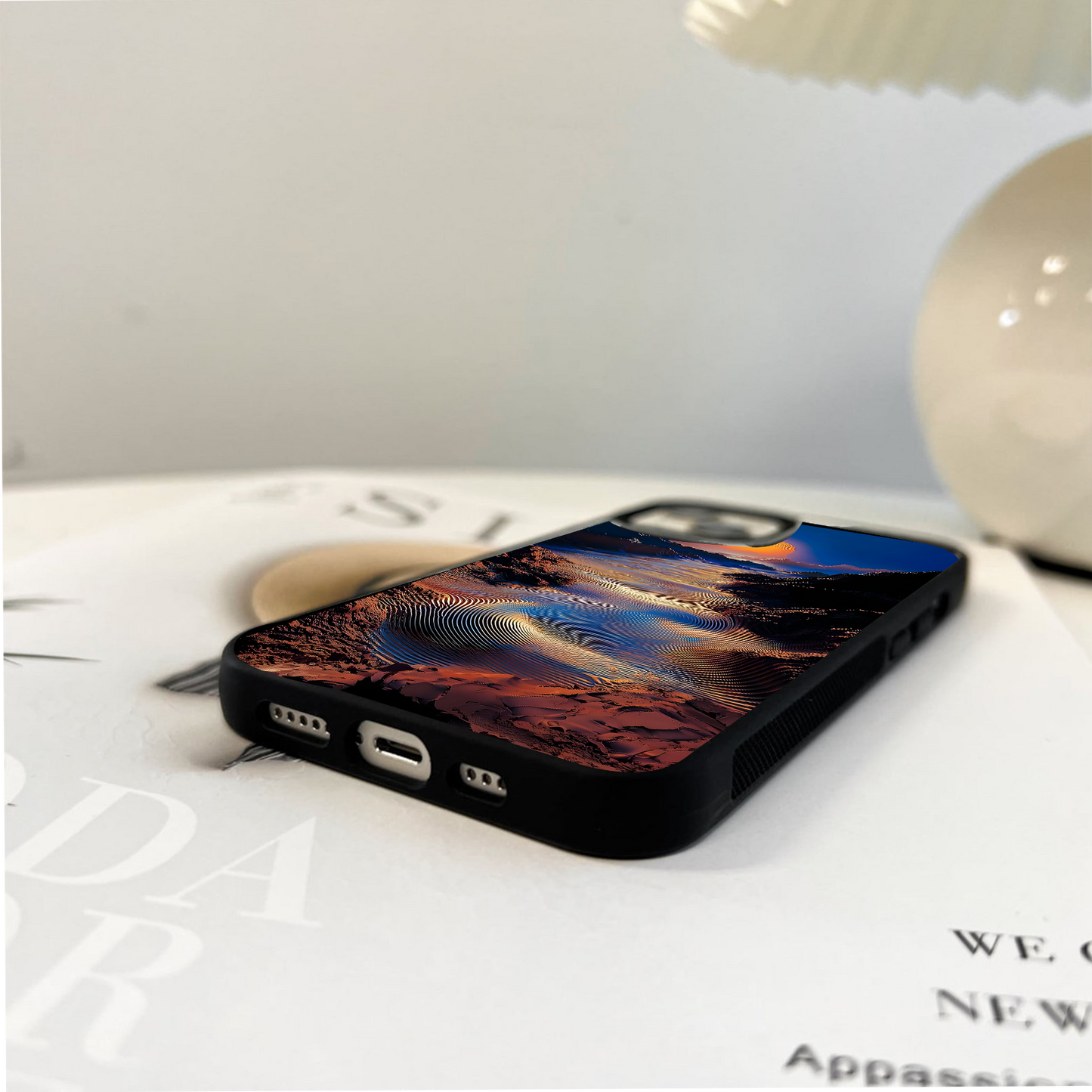 Mystic Sunset Valley Glass Case