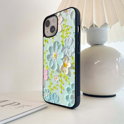 Frosted Petal Garden Glass Case