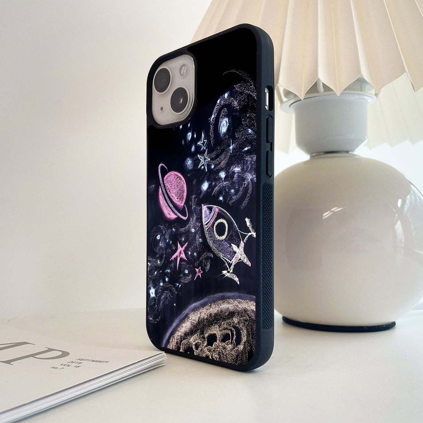 Chalkboard Universe Glass Case