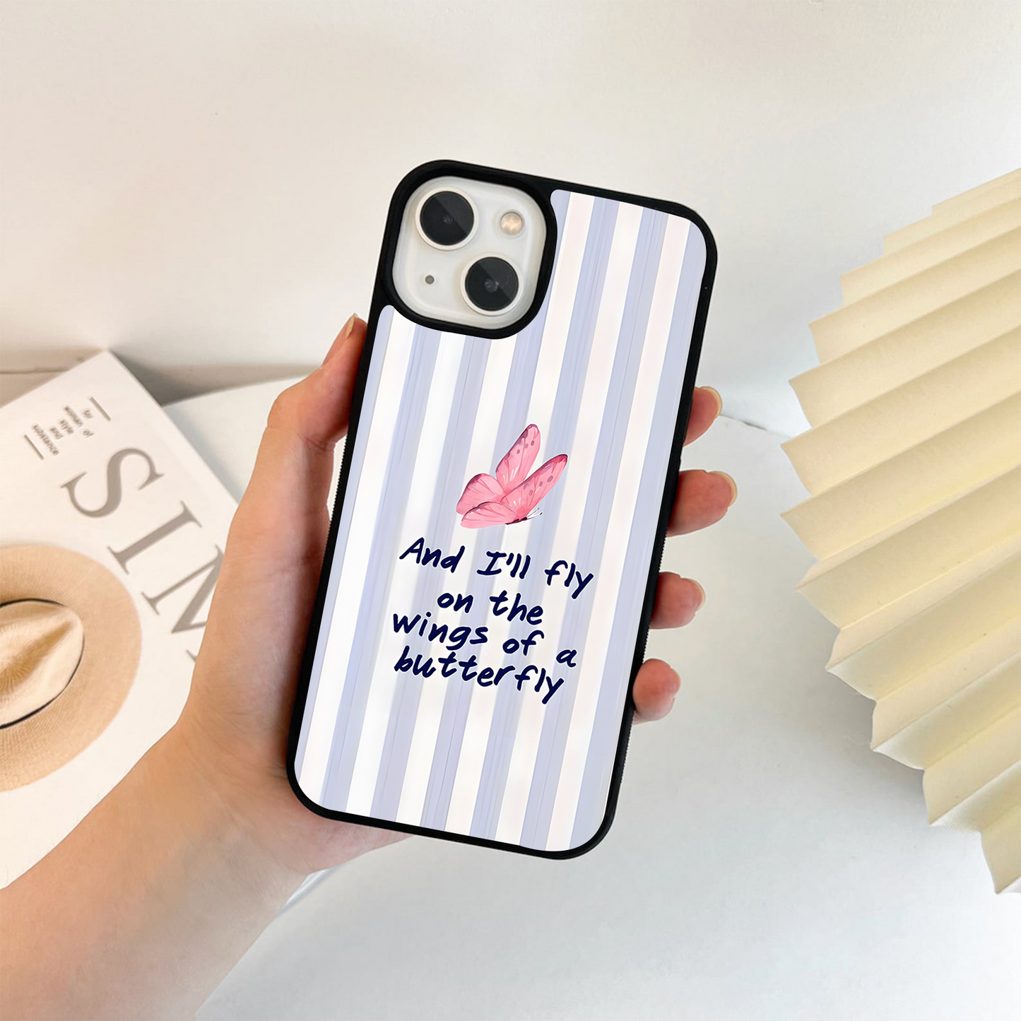 Butterfly Winged Hope Glass Case