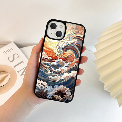 Tidal Wave Art Glass Case