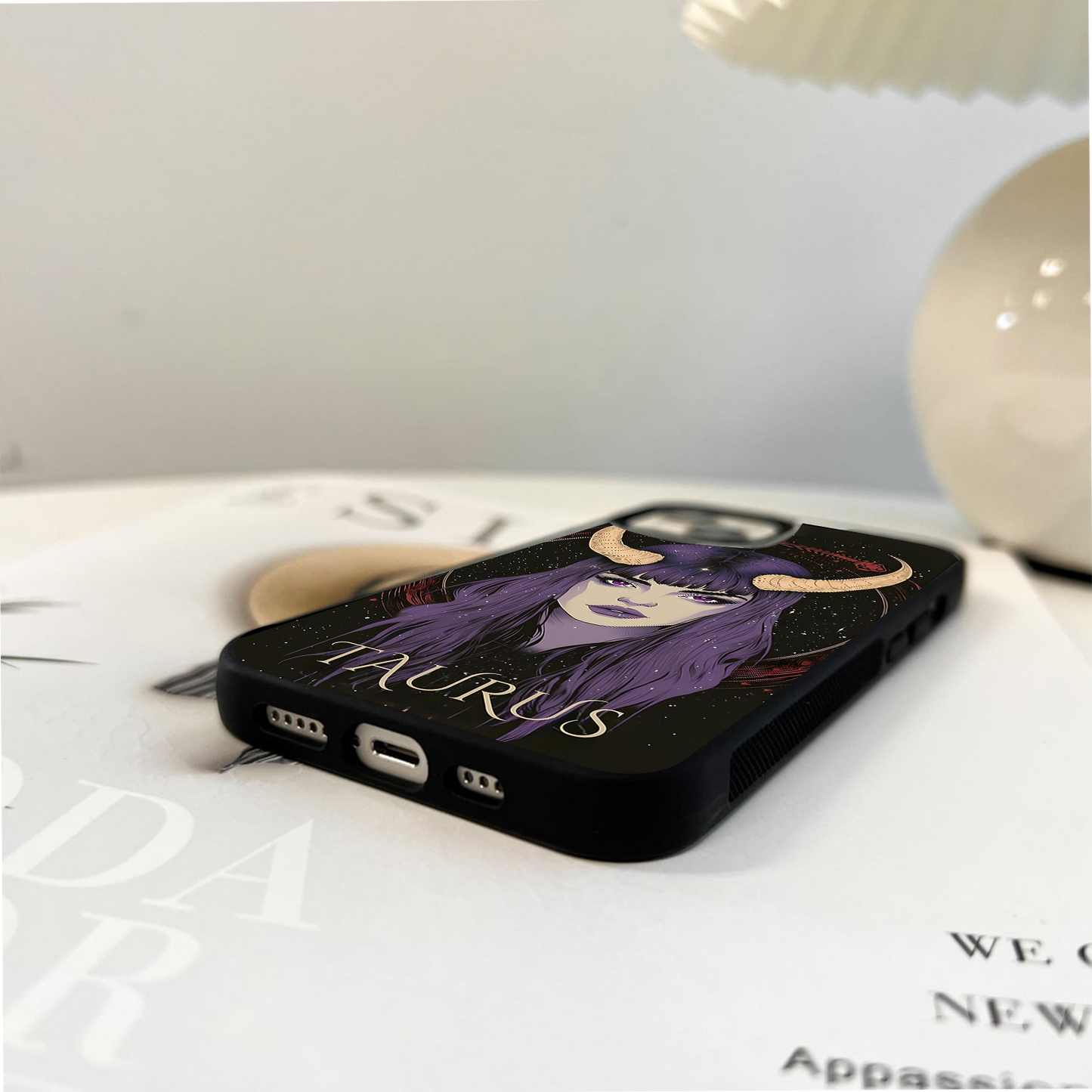 Zodiac Taurus Glass Case