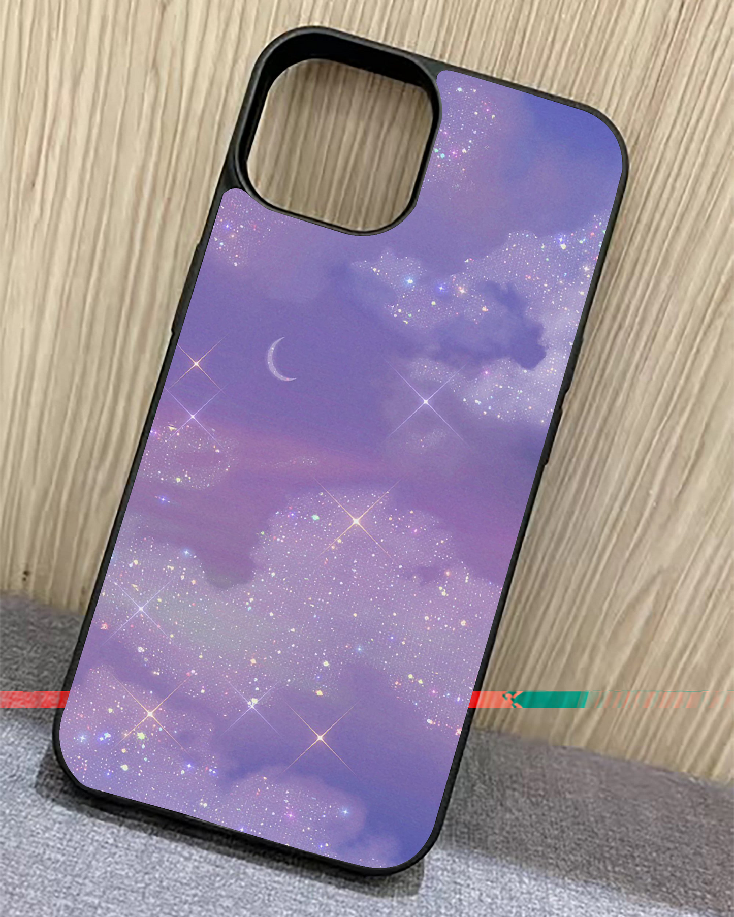 Lavender Sky with Clouds Glass Case