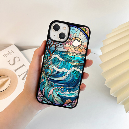 Ocean Sunrise Serenity Glass Case