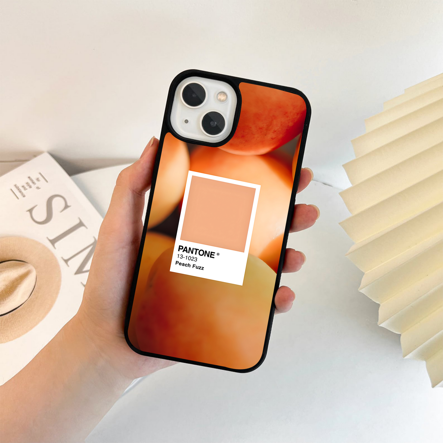 Pantone Peach fuzz Glass Case