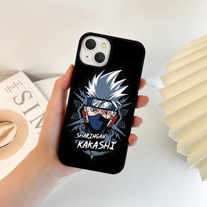 Kakashi Sharingan Art Glass Case