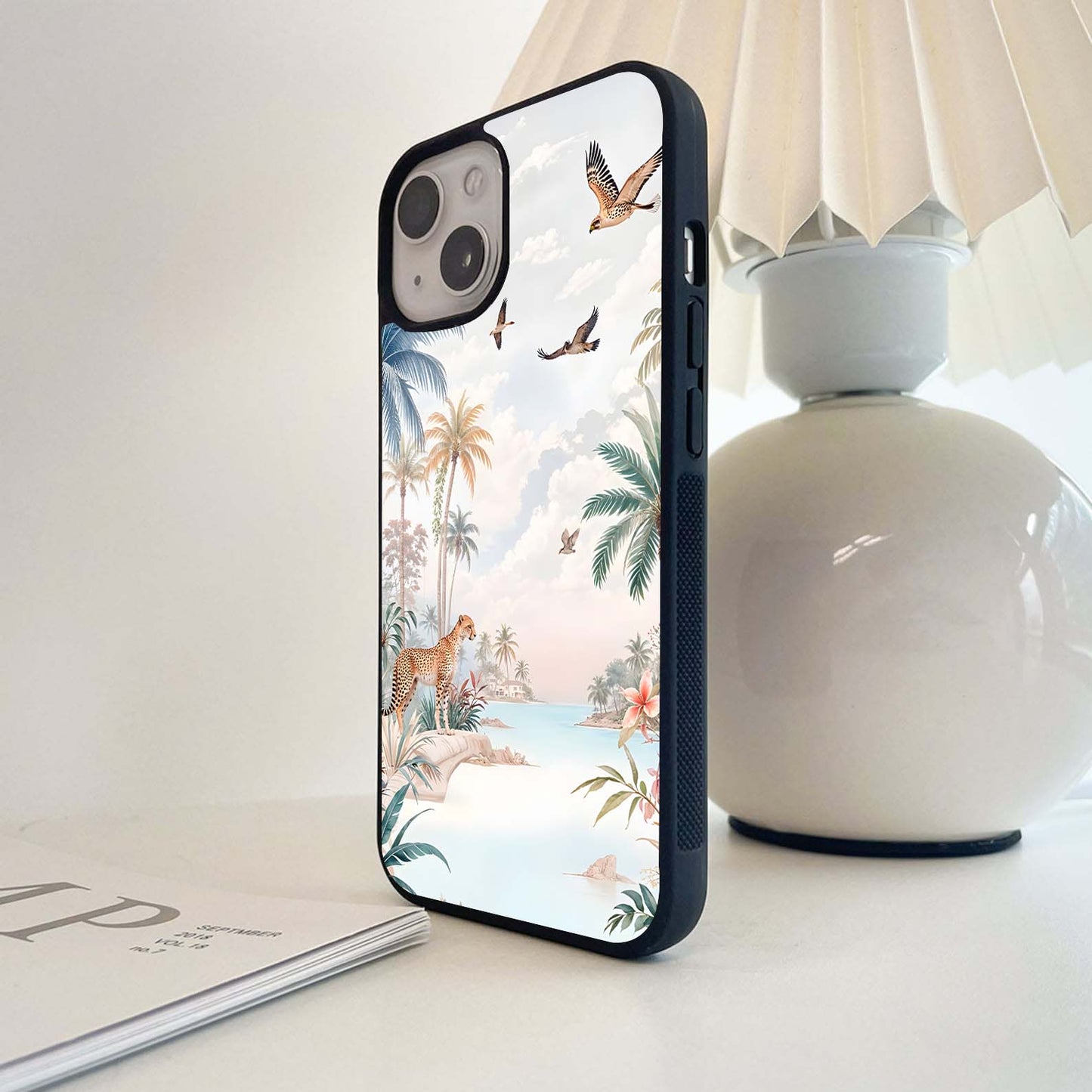 Tropical Wild Majesty Glass Case