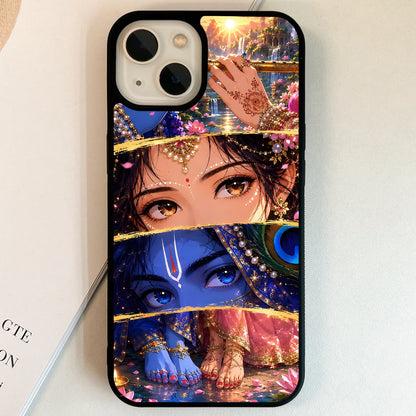 Krishna Divine Glances Glass Case