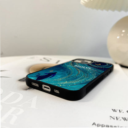 Meditative Shiva Radiance Glass Case