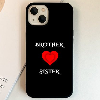 Heart Of Siblings Glass Case