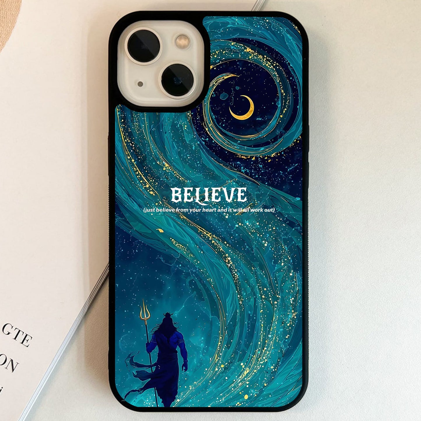 Meditative Shiva Radiance Glass Case