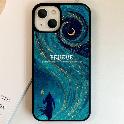 Meditative Shiva Radiance Glass Case