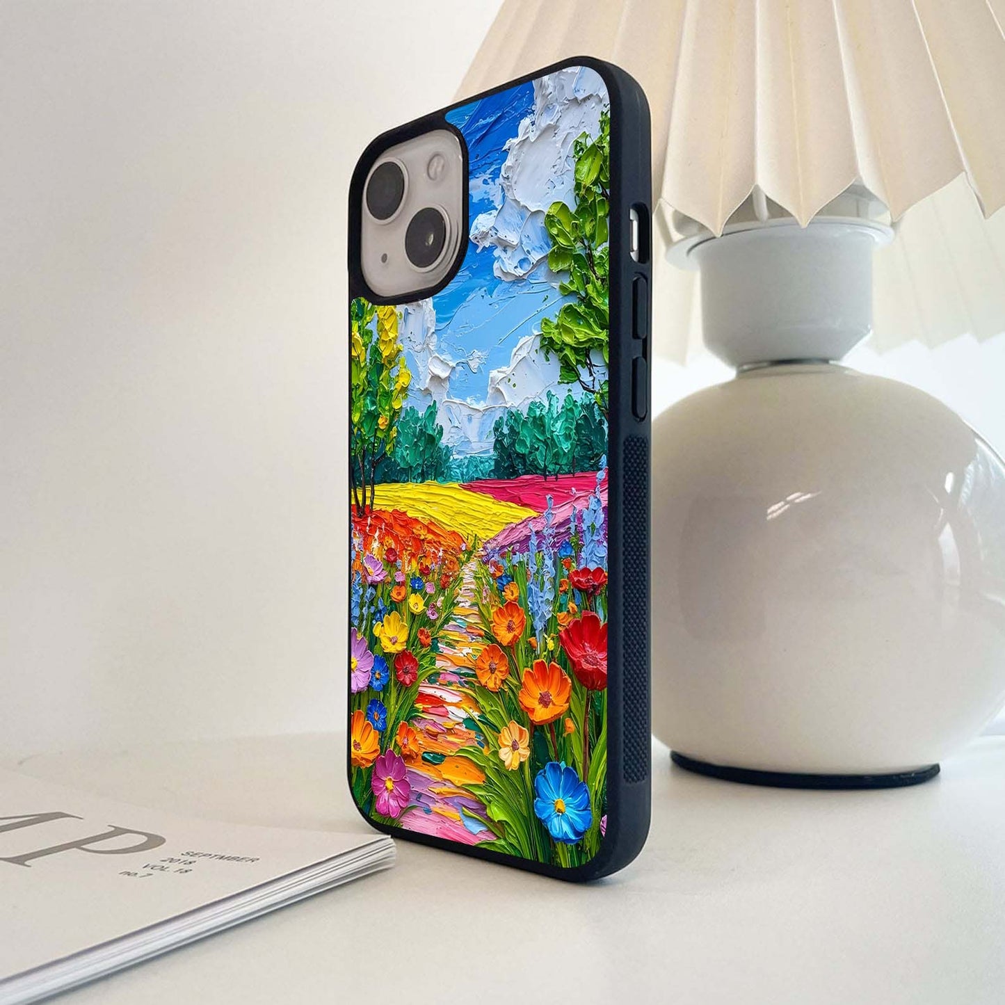 Color Meadow Glass Case