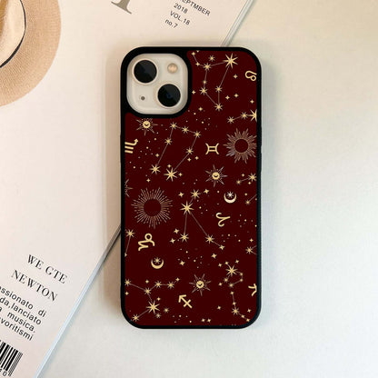 Golden Zodiac Night Glass Case