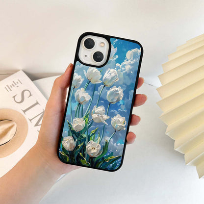 Heavenly Tulip Rise Glass Case