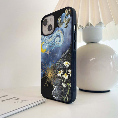 Galactic Bloom Flow Glass Case