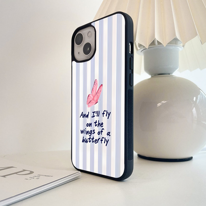 Butterfly Winged Hope Glass Case