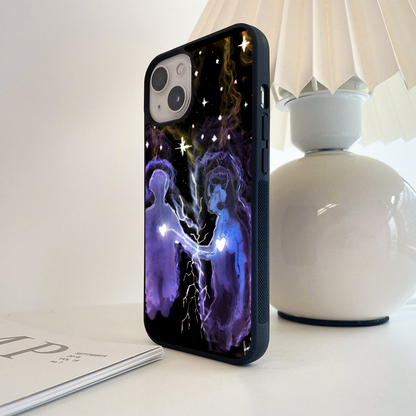 Electric Heart Bond Glass Case