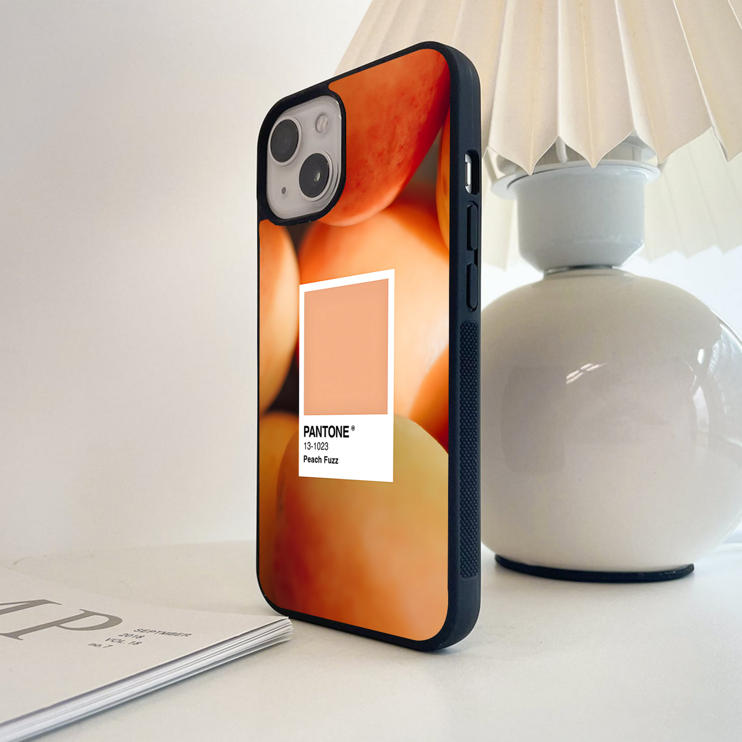 Pantone Peach fuzz Glass Case